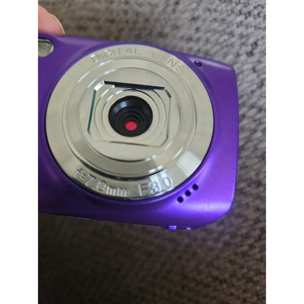 Vivitar Vivicam F332 Purple Digital Camera 4x Zoom TESTED with SD card.